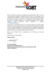 Camara de comercio LGBTI GLBTI del Ecuador federacion