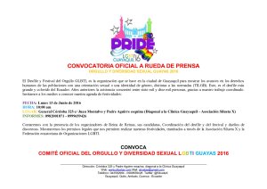 RUEDA DE PRENSA LGBT ORGULLO GAY 2016
