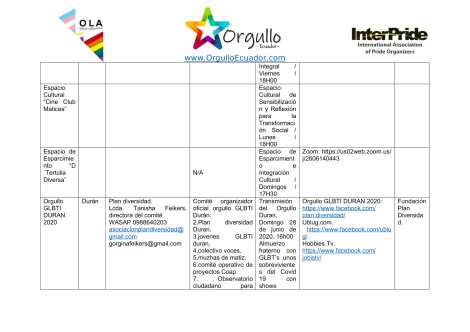 Comunicado - Agenda de la Alianza Nacional de Orgullos y actividades en el mes de junio En Ecuador - Orgullo Ecuador-4